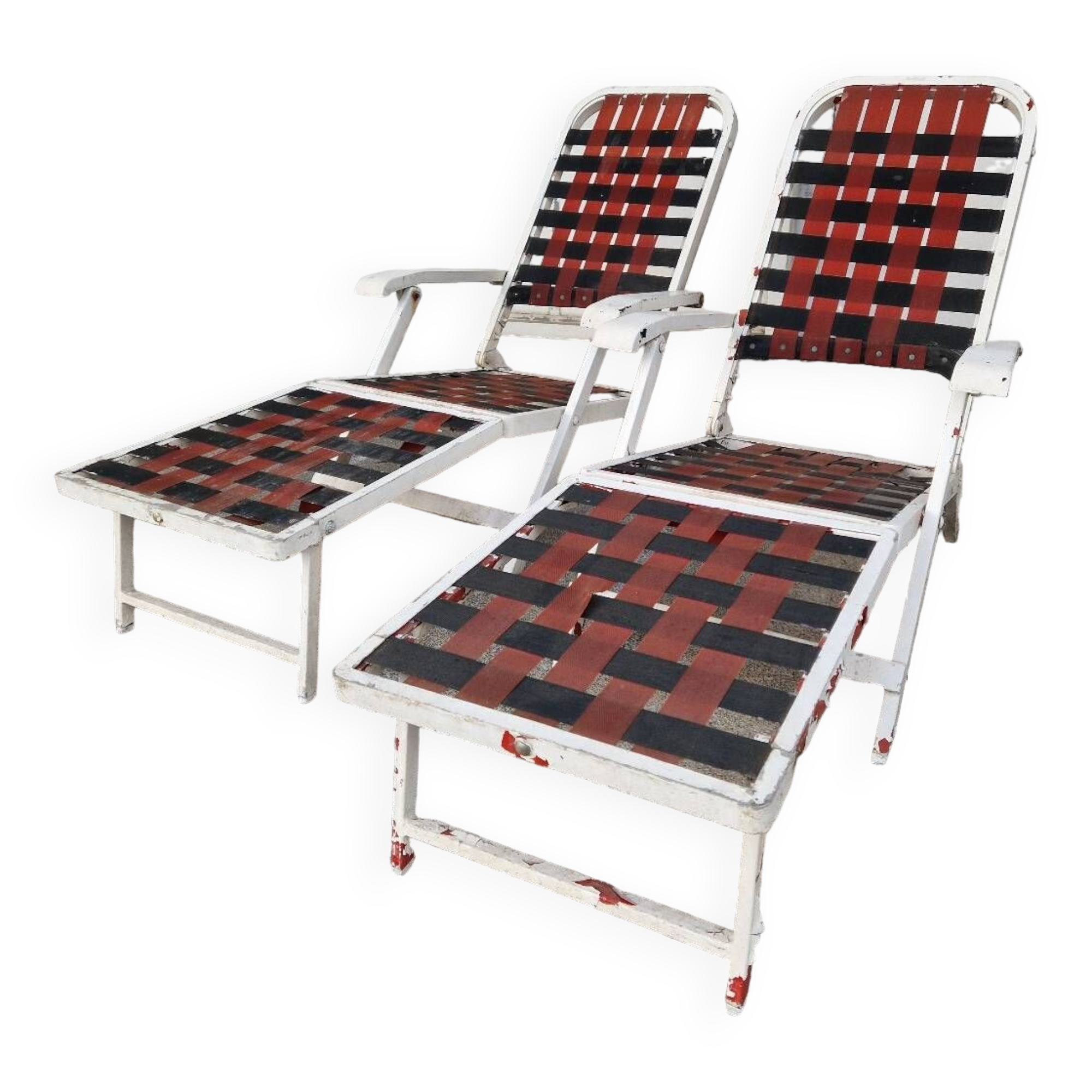 Two Deck Chairs From The Liner France