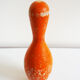 Pin bowling orange wood