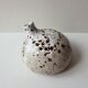 Flower vase in pyrite ceramic stoneware signed Alain Prudhomme