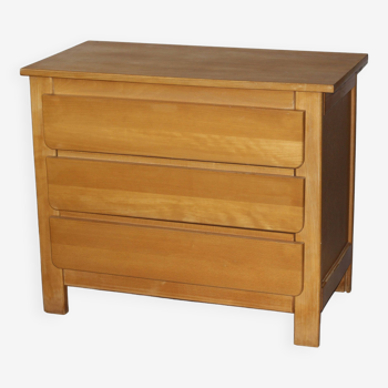 Commode en bois tiroirs arrondis