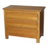 Wooden chest of drawers with rounded drawers