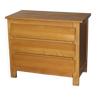 Wooden chest of drawers with rounded drawers