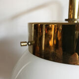 Sergio Mazza for Artemide, Italian "Delta" glass brass wall lamp 1960s