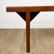 Handcrafted bench in solid oak