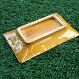 Ravier Glazed ceramic straw effect 1950