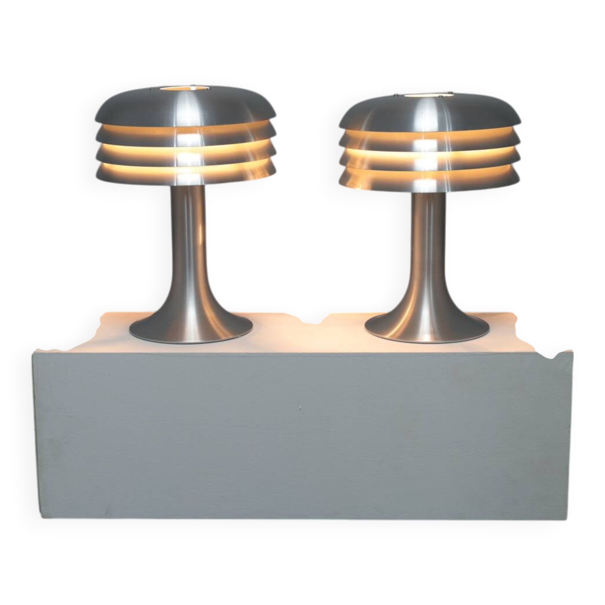 Pair of table lamps “BN 26” by Hans-Agne Jakobsson for AB Markaryd Sweden, 1960s