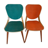 Paire de chaises typiques des années 60