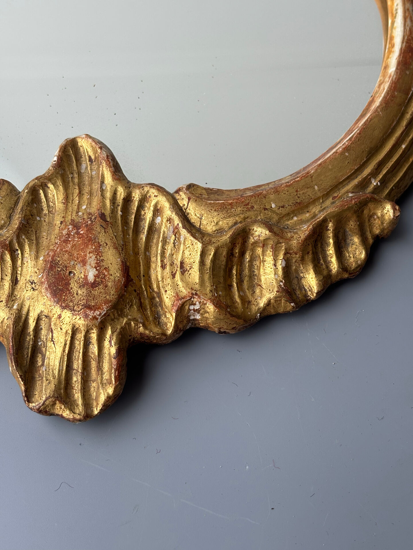 Antique gilded wooden mirror – Louis XV style
