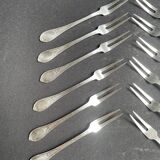 12 Forks with 2 tines – Silver plated