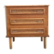 Commode vintage en rotin renovée