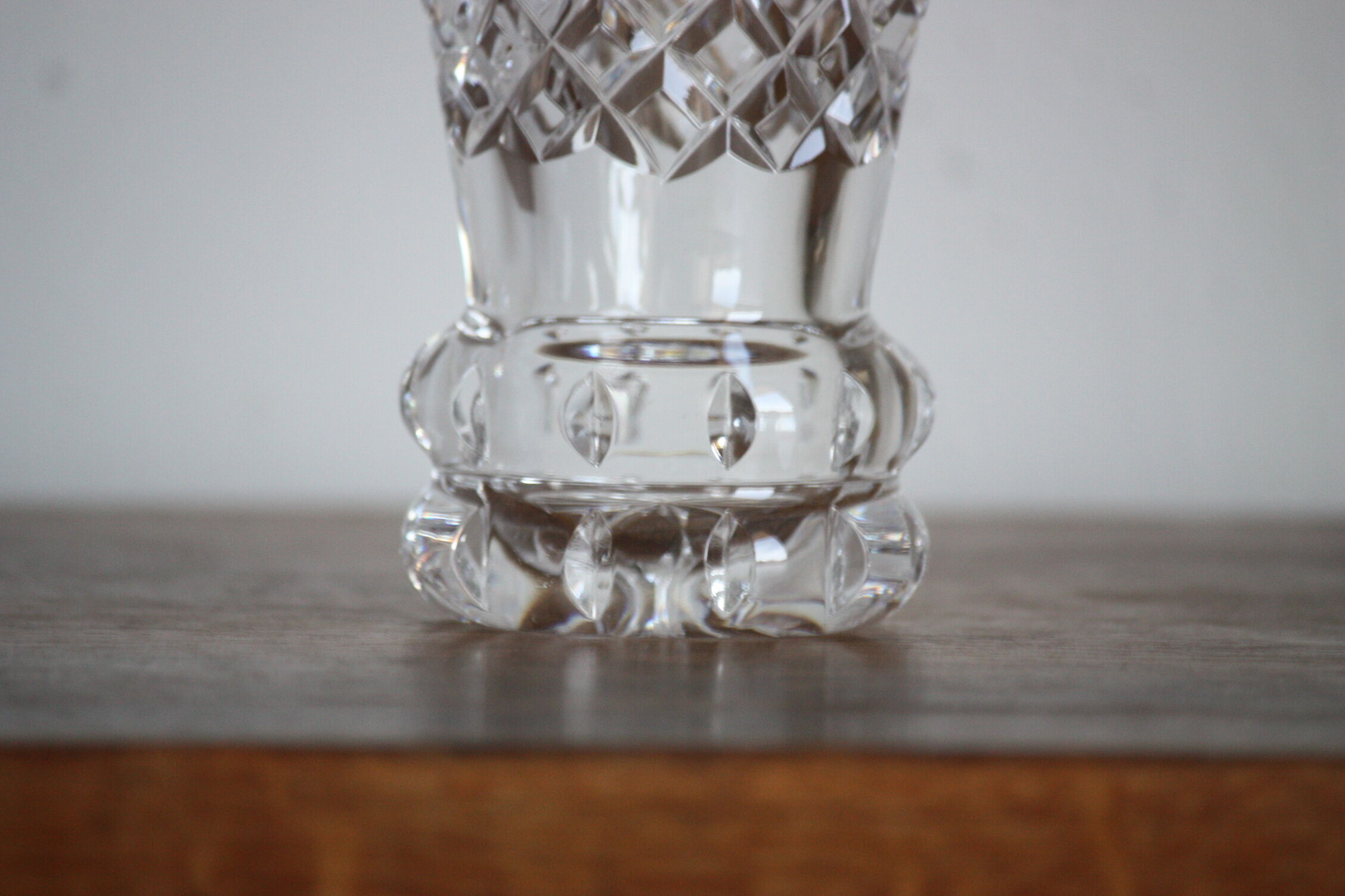 Cut crystal vase