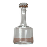 Vintage Scandinavian glass carafe bottle, 1970s