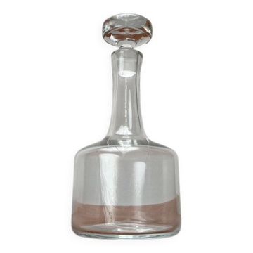 Carafe bouteille vintage scandinave en verre, années 1970
