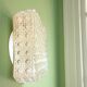 Square glass flush mount light ceiling or wall
