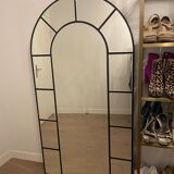 Mirror with black frame Nediva