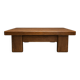 Brutalist coffee table / side table in oak – 1970s
