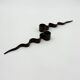 Pair of "Serpentine" candlesticks, modernist, 1970s