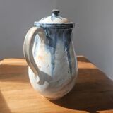 Glazed stoneware coffee pot - Biron art pottery - Vintage ceramics