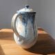Glazed stoneware coffee pot - Biron art pottery - Vintage ceramics