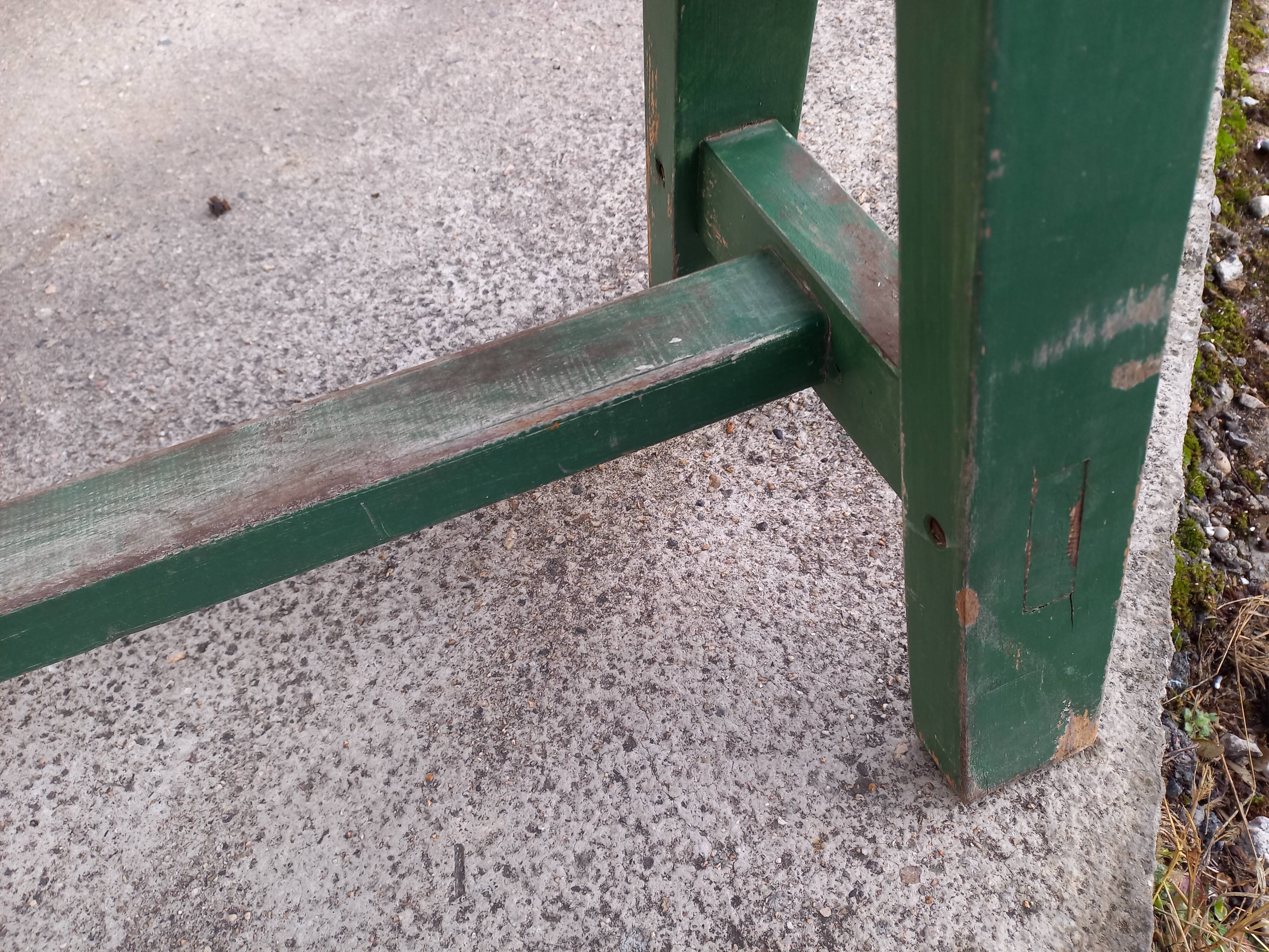 Benches of guinguettes, lot of 5