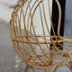 Vintage rattan cradle 1950