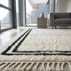 Handmade Moroccan rug in natural wool 200cm x 300cm