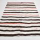 6x7 Natural White & Brown Kilim Rug, 183x212Cm