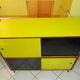 Vintage storage cabinet/sideboard with shelves, wood, formica, carlene