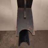 Farm bench in black patinated fir
