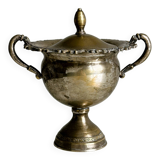 Antique silver-plated sugar bowl