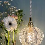 Vintage glass suspension globe