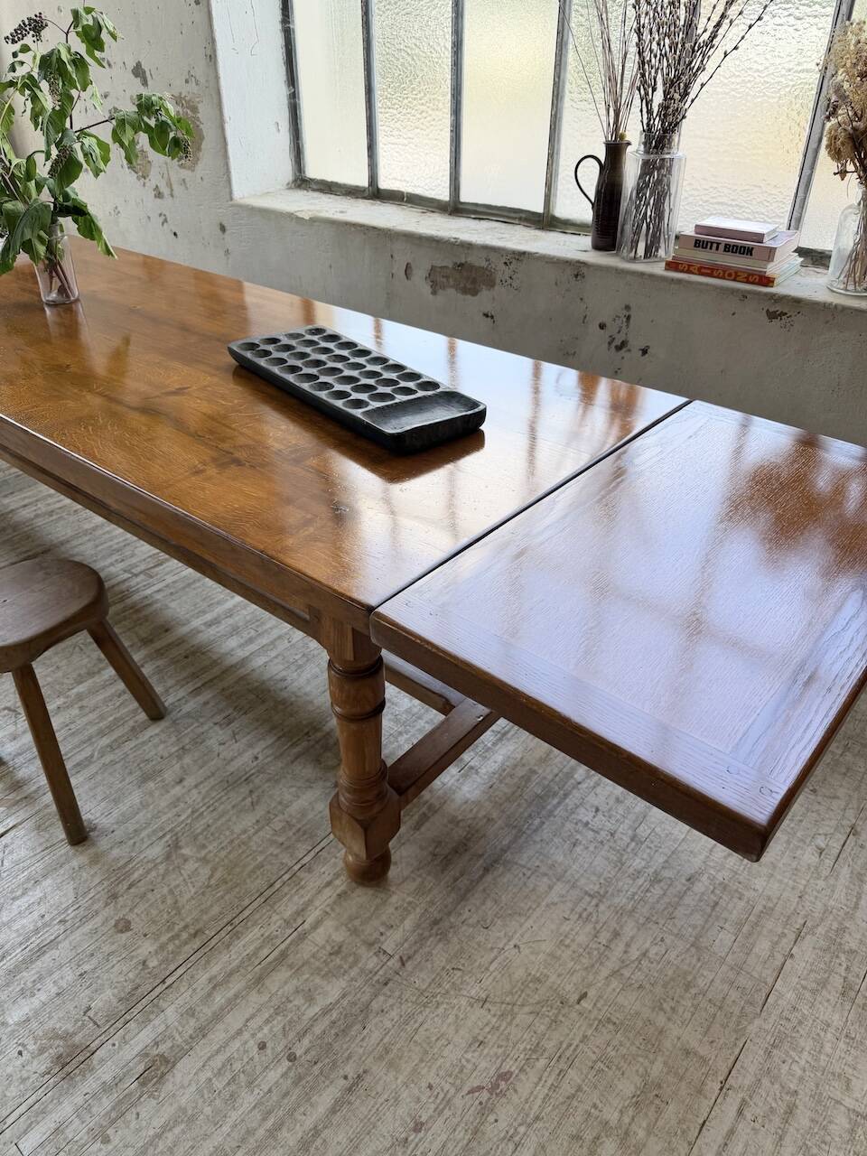Table repas style drapière noyer 2m5/3m5 1900