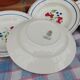 11 Deep Plates “Lunéville” Bagatelle model, Floral decoration Ø 23 cm
