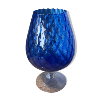 Vintage empoli crystal vase cup