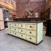Workshop furniture from the early 20th century.