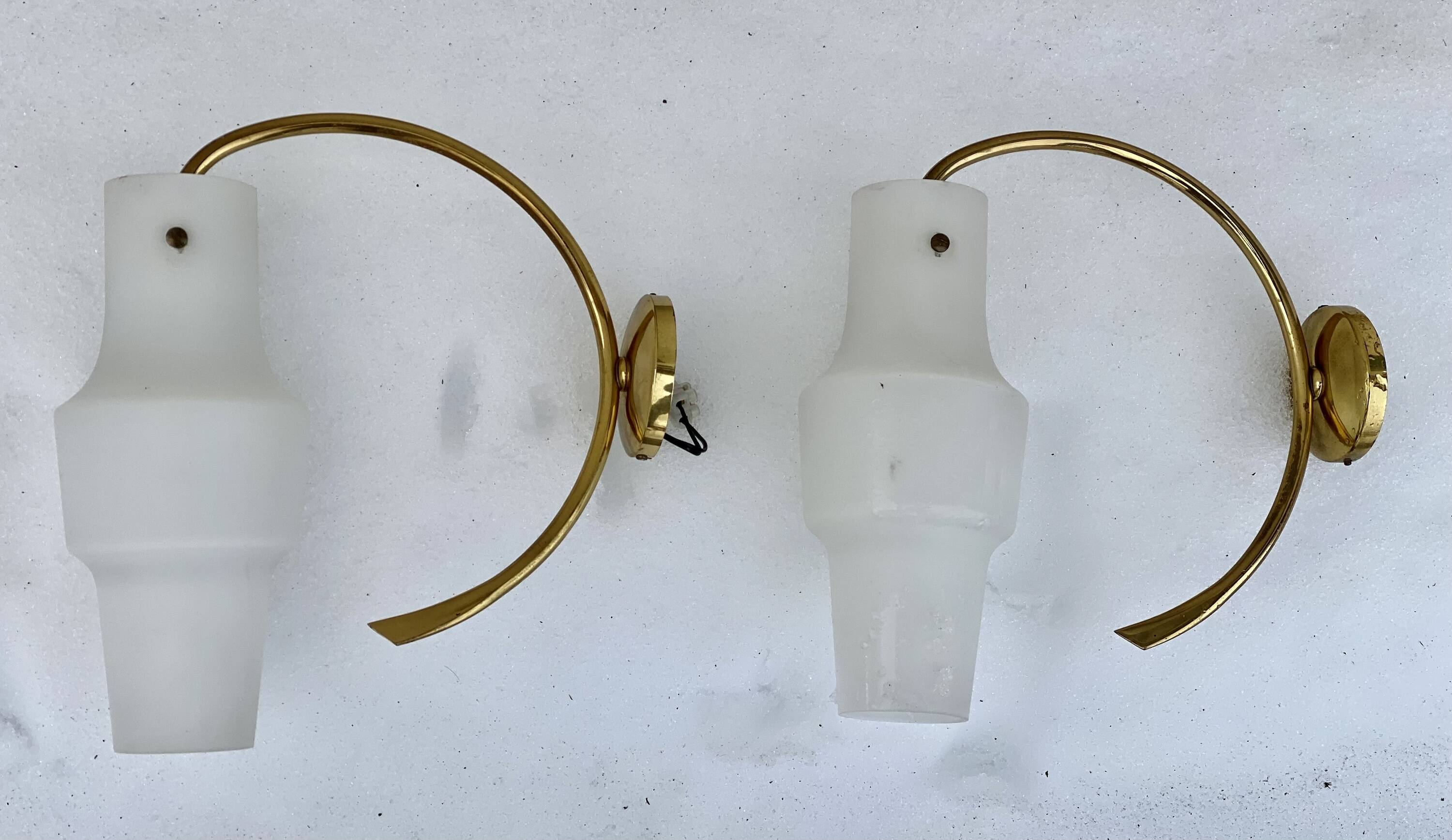 Pair of Arlus Vintage 1950 wall lights