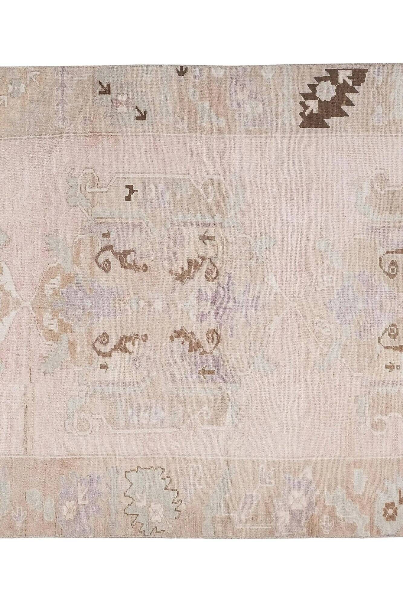 Vintage Turkish hallway rug 156x372 cm