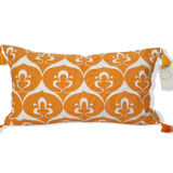 White marigold ottoman cushion cover - 30 x 50