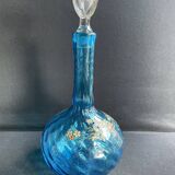 Large enameled blue carafe