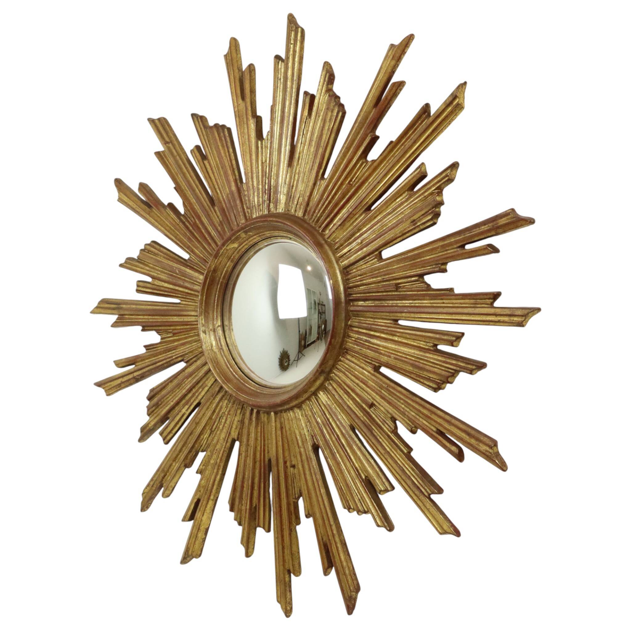 XL Sunburst convex sun mirror Deknudt rare 75 cm