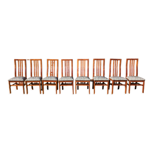 Ensemble de 8 chaises scandinaves