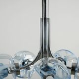 Chandelier, Italian design, Murano glass, 1970s, manufactured in Italy