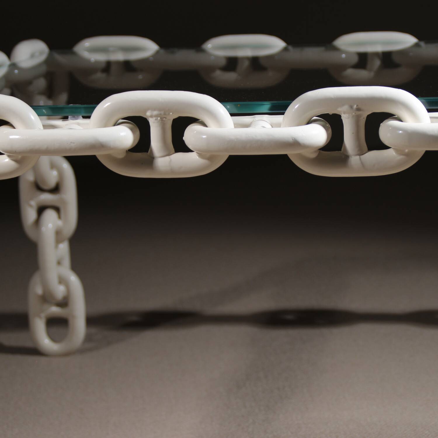 Brutalist Chain Link Coffee Table | France 1970s