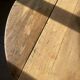 Table ovale en bois bords rabattables