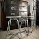 Vintage aluminium cast stools