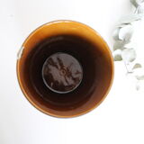 Antique ceramic pot cover, vintage