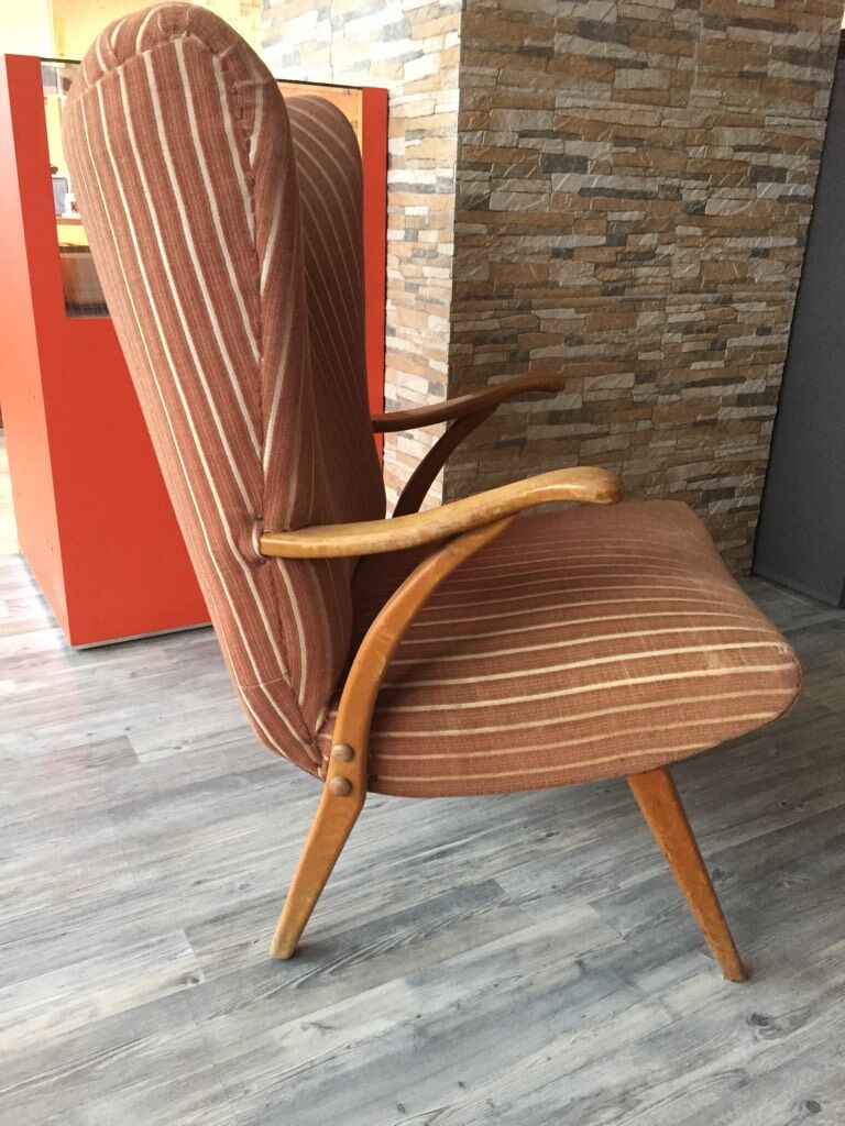 1 armchair Bergere chair wing Scandinavian Danish 50s 60s