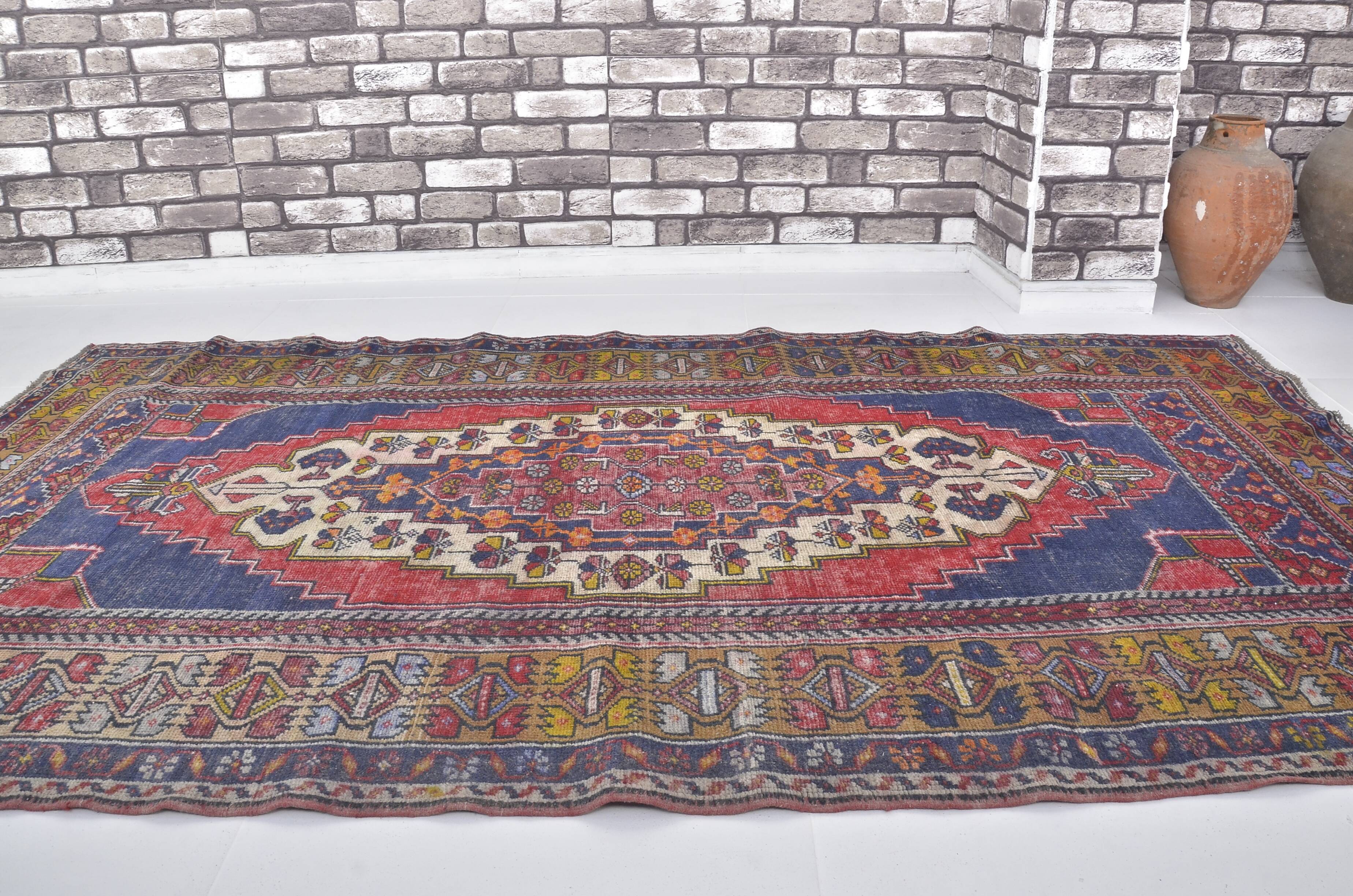 Red & Blue Oushak Rug sku A52