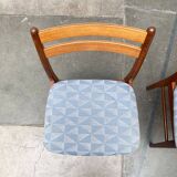 Set of chairs with a minimalist pattern, 1960s