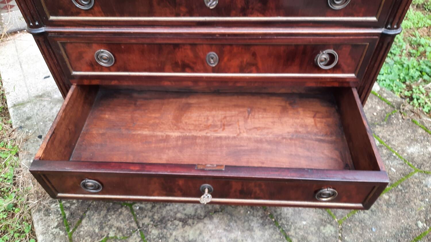 Empire style chest of drawers